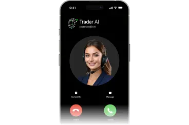 Trader AI connection via video call