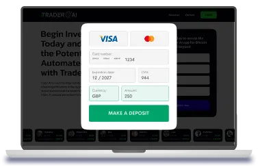 Trader AI payment deposit form